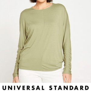 Liquid Jersey Crew Neck Dolman Top in Pistachio (M)